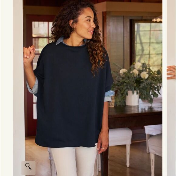 New Frank & Eileen AUDREY Capelet  ROYAL BLUE One Size Cotton - Picture 15 of 15